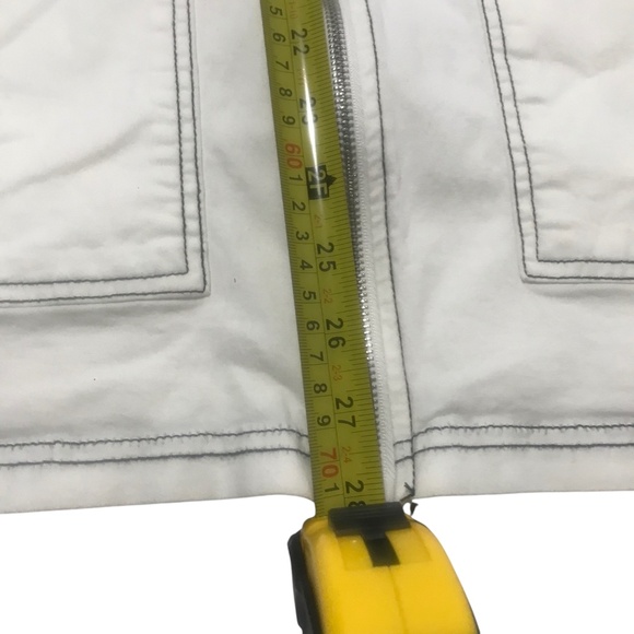 White Overall Pinafore Dress | Adjustable Straps | Denim Pinafore Jumper Dress - Picture 6 of 16